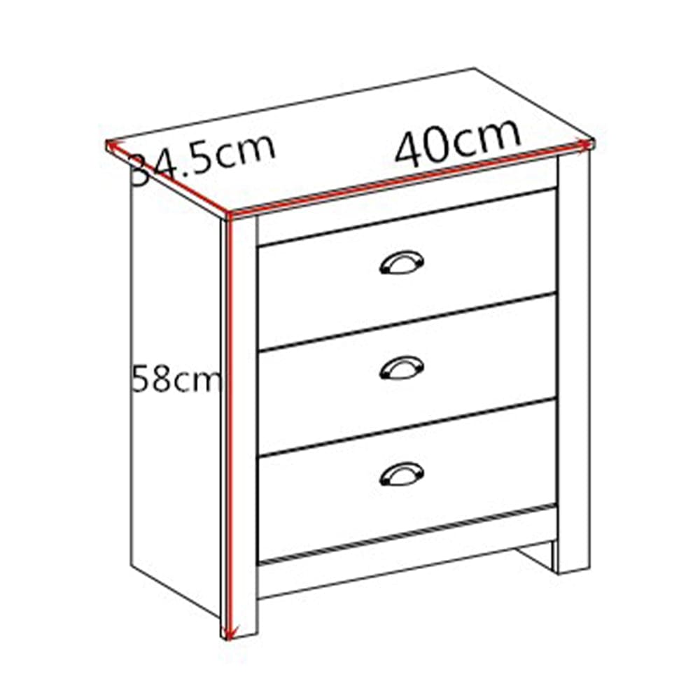 Set of 2 Heritage Bedside Tables Storage Cabinet