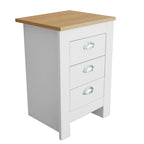 Heritage 3 Drawer Bedside Table Bedside Cabinet
