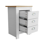 Heritage 3 Drawer Bedside Table Bedside Cabinet
